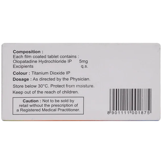 patadin 5mg tablet 10's